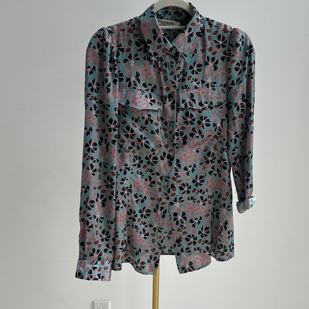 Pleaser Women's Floral Button-Down Shirt - Multicolor